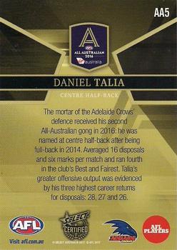 2017 Select Certified - 2016 All Australian #AA5 Daniel Talia Back
